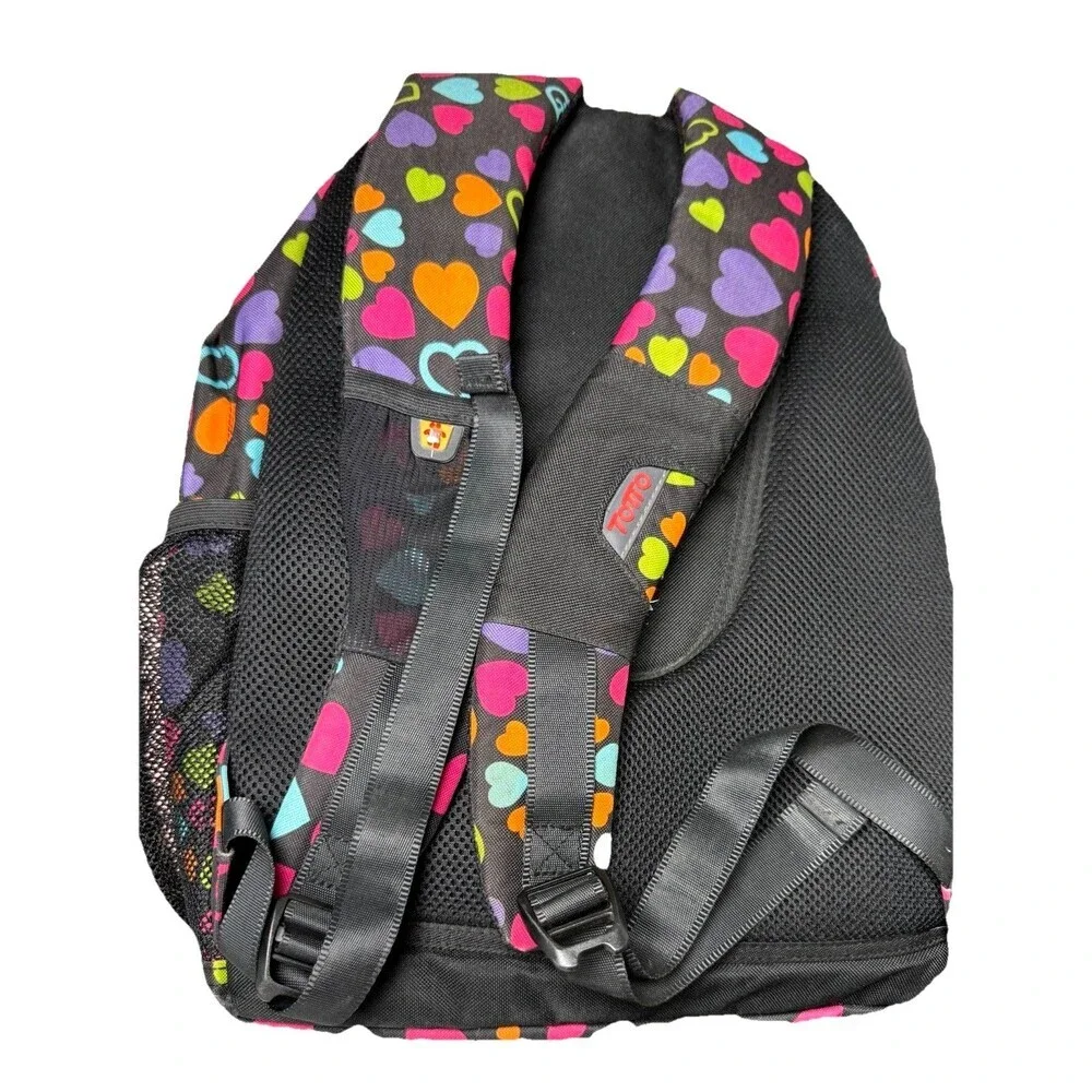 TOTTO Backpack Heart Pattern School Junior Bag